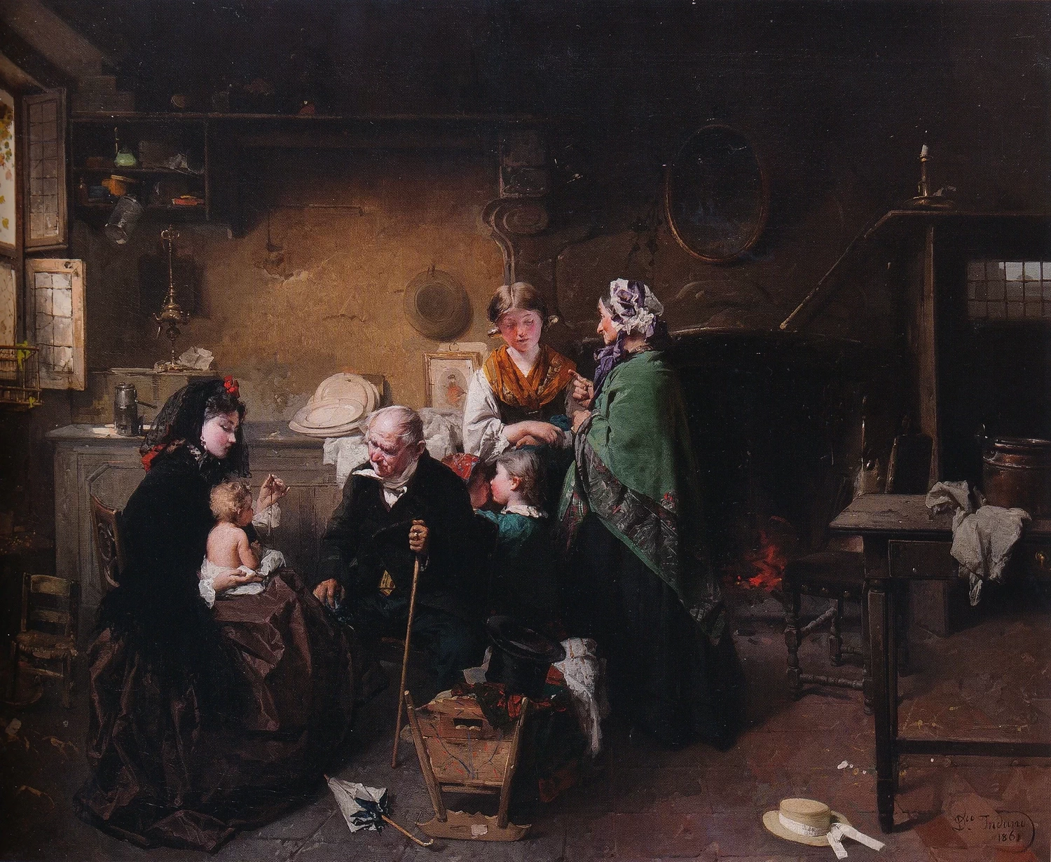 La visita alla balia (1861c.)